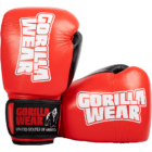 Kép 3/10 - Gorilla Wear Ashton Pro Boxing Gloves (piros/fekete)