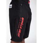 Kép 3/8 - Gorilla Wear Augustine Old School Shorts (fekete/piros)