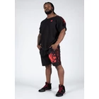 Kép 3/12 - Gorilla Wear Buffalo Old School Workout Shorts (fekete/piros)