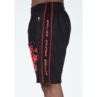Kép 8/12 - Gorilla Wear Buffalo Old School Workout Shorts (fekete/piros)
