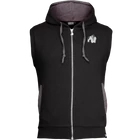 Kép 1/12 - Gorilla Wear Springfield Sleeveless Zipped Hoodie (fekete)