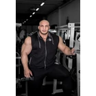 Kép 7/12 - Gorilla Wear Springfield Sleeveless Zipped Hoodie (fekete)