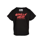 Kép 2/6 - Gorilla Wear Augustine Old School Work Out Top (fekete/piros)