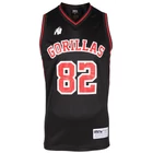 Kép 3/7 - Gorilla Wear San Mateo Jersey Tank Top (fekete/piros)