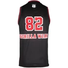 Kép 4/7 - Gorilla Wear San Mateo Jersey Tank Top (fekete/piros)