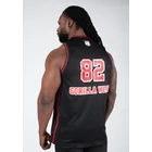 Kép 2/7 - Gorilla Wear San Mateo Jersey Tank Top (fekete/piros)