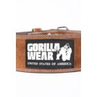 Kép 3/5 - Gorilla Wear 4 Inch Leather Lifting Belt (barna)