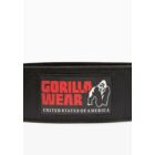 Kép 3/5 - Gorilla Wear 4 Inch Padded Leather Lifting Belt (fekete/piros)
