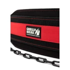 Kép 5/6 - Gorilla Wear Nylon Dip Belt (fekete/piros)