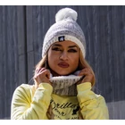 Kép 5/5 - Gorilla Wear Bellevue Beanie (fehér/szürke)
