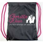 Kép 1/2 - Gorilla Wear Drawstring Bag (fekete/pink)