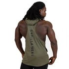 Kép 3/5 - Gorilla Wear Lawrence Hooded Tank Top (army zöld)