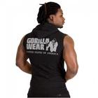 Kép 4/12 - Gorilla Wear Springfield Sleeveless Zipped Hoodie (fekete)