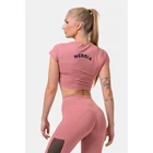 Kép 2/6 - NEBBIA Sporty HERO Rövidújjú Crop top 584 (Old Rose)