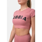 Kép 3/6 - NEBBIA Sporty HERO Rövidújjú Crop top 584 (Old Rose)