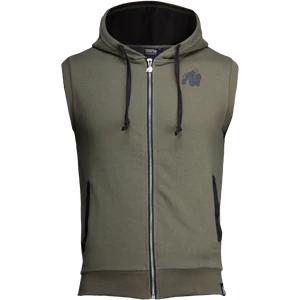 Gorilla Wear Springfield Sleeveless Zipped Hoodie (army zöld) Gorilla Wear Springfield Sleeveless Zipped Hoodie (army zöld)