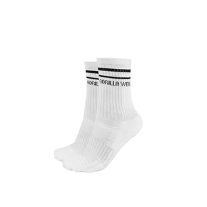 Gorilla Wear Crew Socks 2-pack zokni (Fehér) Gorilla Wear Crew Socks 2-pack zokni (Fehér)