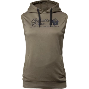 Gorilla Wear Selma Sleeveless Hoodie (army zöld)
