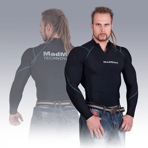 MADMAX Compression Long Sleeve Top With Zip Hosszú ujjú felső Cipzárral (Zöld) MADMAX Compression Long Sleeve Top With Zip Hosszú ujjú felső Cipzárral (Zöld)