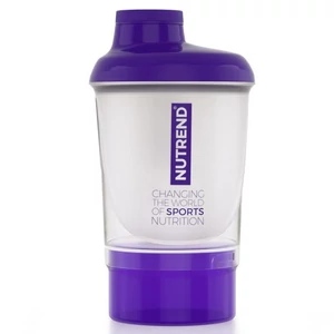 Nutrend Shaker + Additional Cup Lila/fehér (300ml)