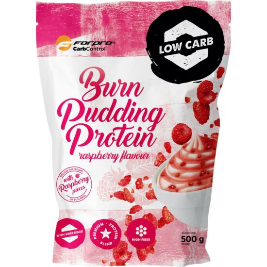 ForPro Burn Pudding Protein - málna (500g)