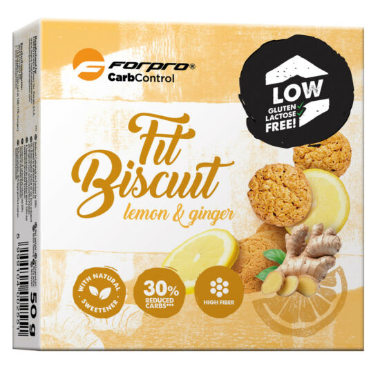 ForPro Fit Biscuit - Citromos gyömbéres keksz (50g)