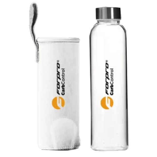 Forpro GLASS BOTTLE ÜVEG KULACS Fehér (500ml)
