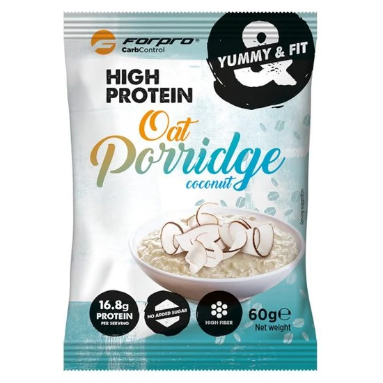 Forpro High Protein Oat Porridge (zabkása) - Kókusz íz (20 x 60g)