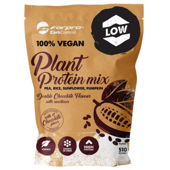 ForPro 100% Vegan Plant Protein Mix - dupla csokoládé (510g)