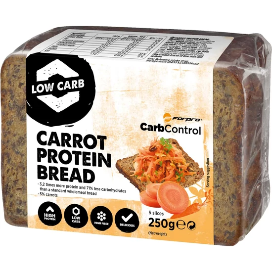 Forpro Protein Bread Carrot (9 x 250g)