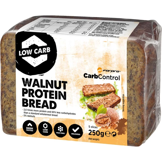 Forpro Protein Bread Walnut (9 x 250g)