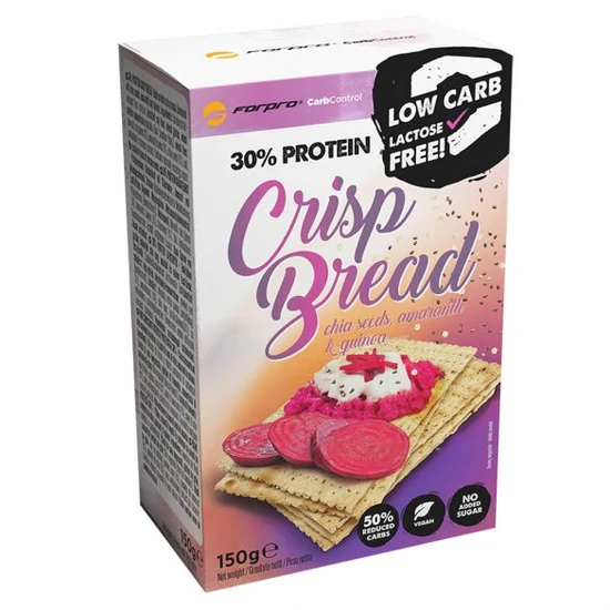Forpro 30% Protein Crisp Bread - Chia seed, Amaranth & Quinoa (150g)