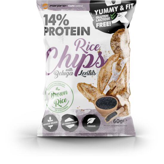 ForPro Protein Rice Chips with Beluga Lentils (18 x 60g)