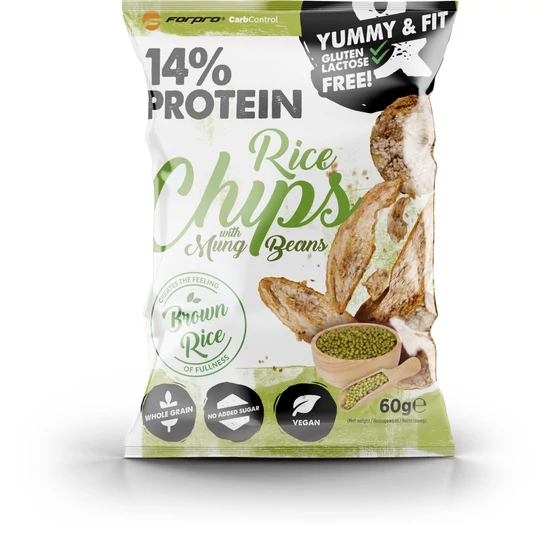 ForPro Protein Rice Chips with Mung Beans (18 x 60g)