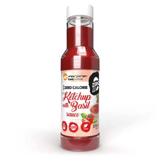 Forpro Near Zero Calorie Sauce - Ketchup with Basil (375ml)