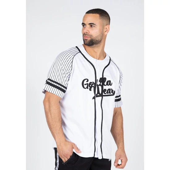 Gorilla Wear 82 Baseball Jersey (fehér)