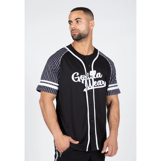 Gorilla Wear 82 Baseball Jersey (fekete)