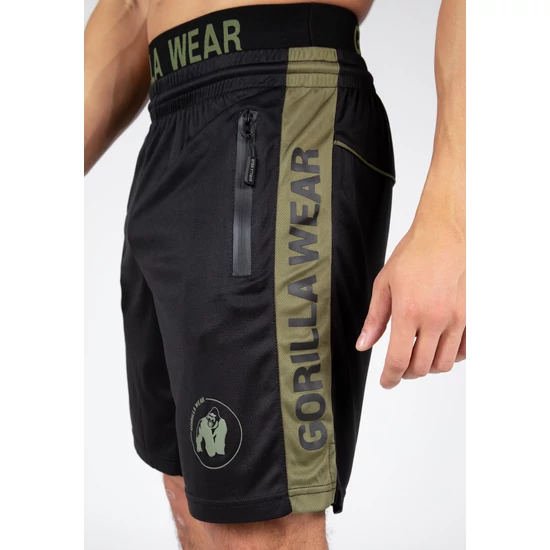 Gorilla Wear Atlanta Shorts (fekete/zöld)