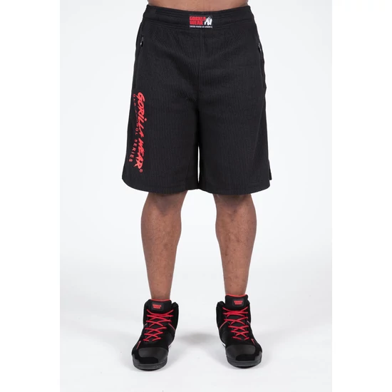 Gorilla Wear Augustine Old School Shorts (fekete/piros)