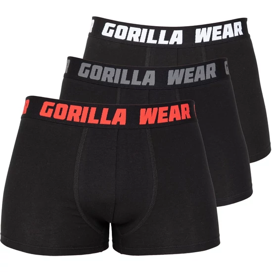 Gorilla Wear Boxershorts 3-pack (fekete)