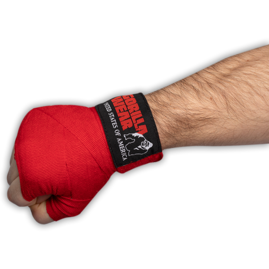 Gorilla Wear Boxing Hand Wraps (piros)
