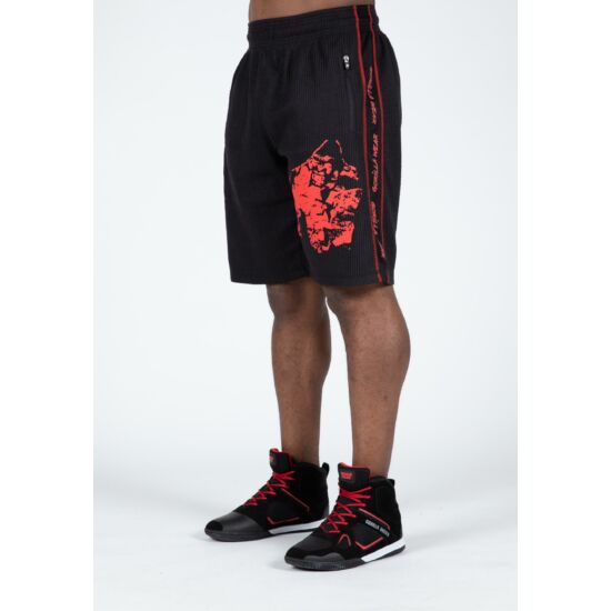 Gorilla Wear Buffalo Old School Workout Shorts (fekete/piros)