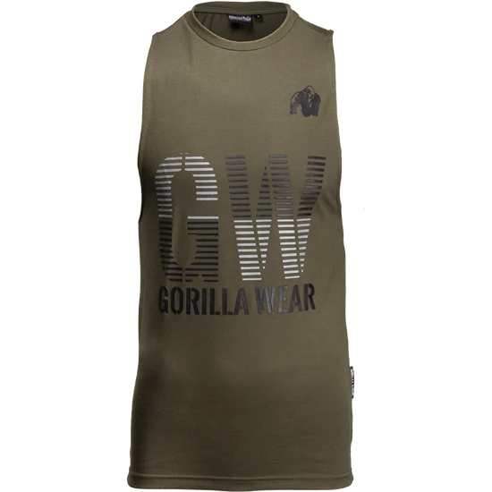 Gorilla Wear Dakota Sleeveless T-Shirt (army zöld)