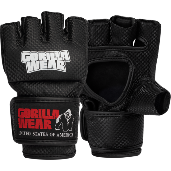 Gorilla Wear Manton Mma Gloves - hüvelykujjal (fekete/fehér)