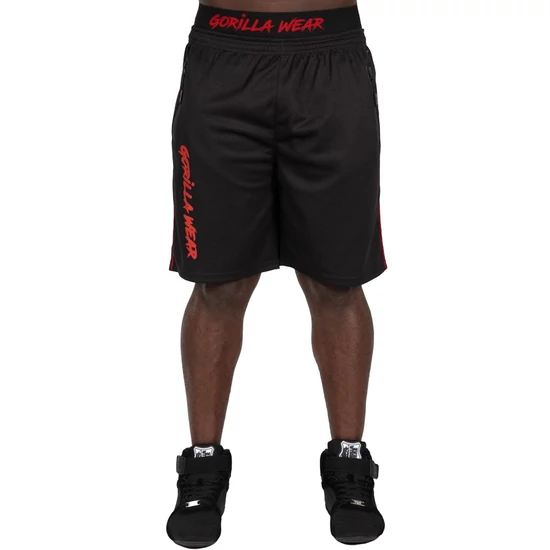 Gorilla Wear Mercury Mesh Shorts (fekete/piros)