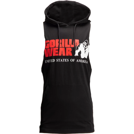 Gorilla Wear Rogers Hooded Tank Top (fekete)