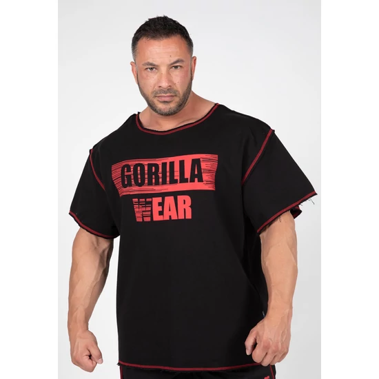Gorilla Wear Wallace Workout Top (fekete/piros)