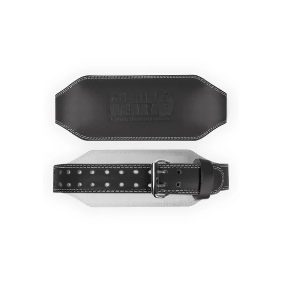 Gorilla Wear 6 inch Padded Leather Lifting Belt (fekete)