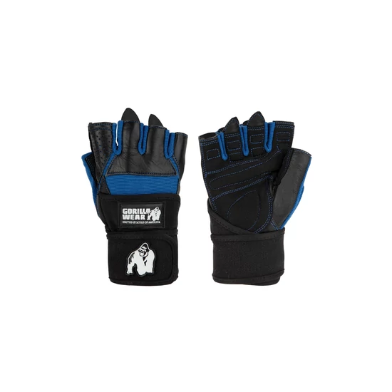 Gorilla Wear Dallas Wrist Wrap Gloves (fekete/kék)