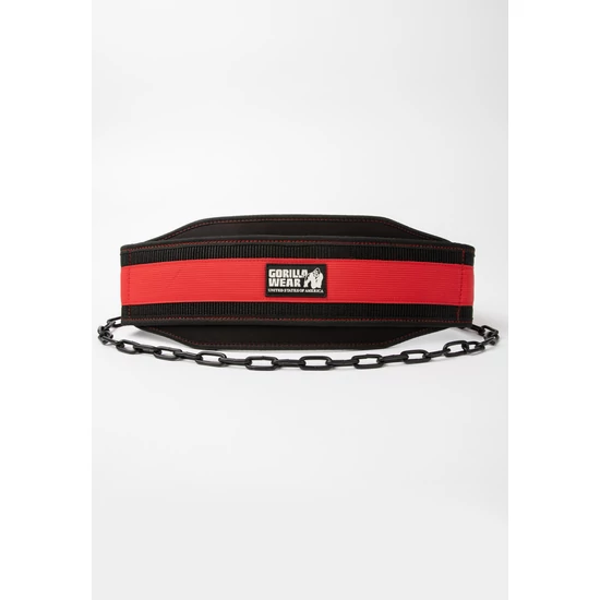 Gorilla Wear Nylon Dip Belt (fekete/piros)